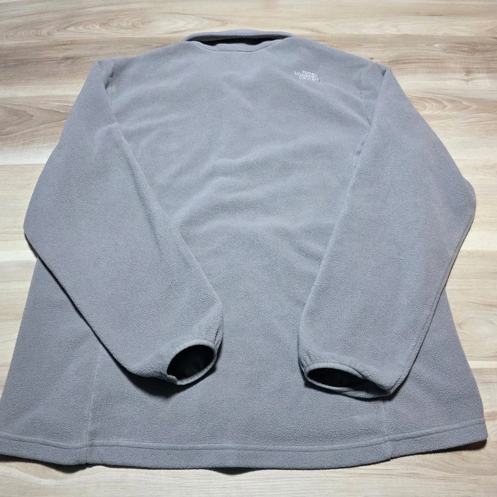 The North‎ Face Fleece Jacket Mens XXL Grey Full Zip T164 RT066 Outdoor Hiking